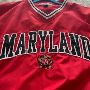 Maryland Terps pullover windbreaker